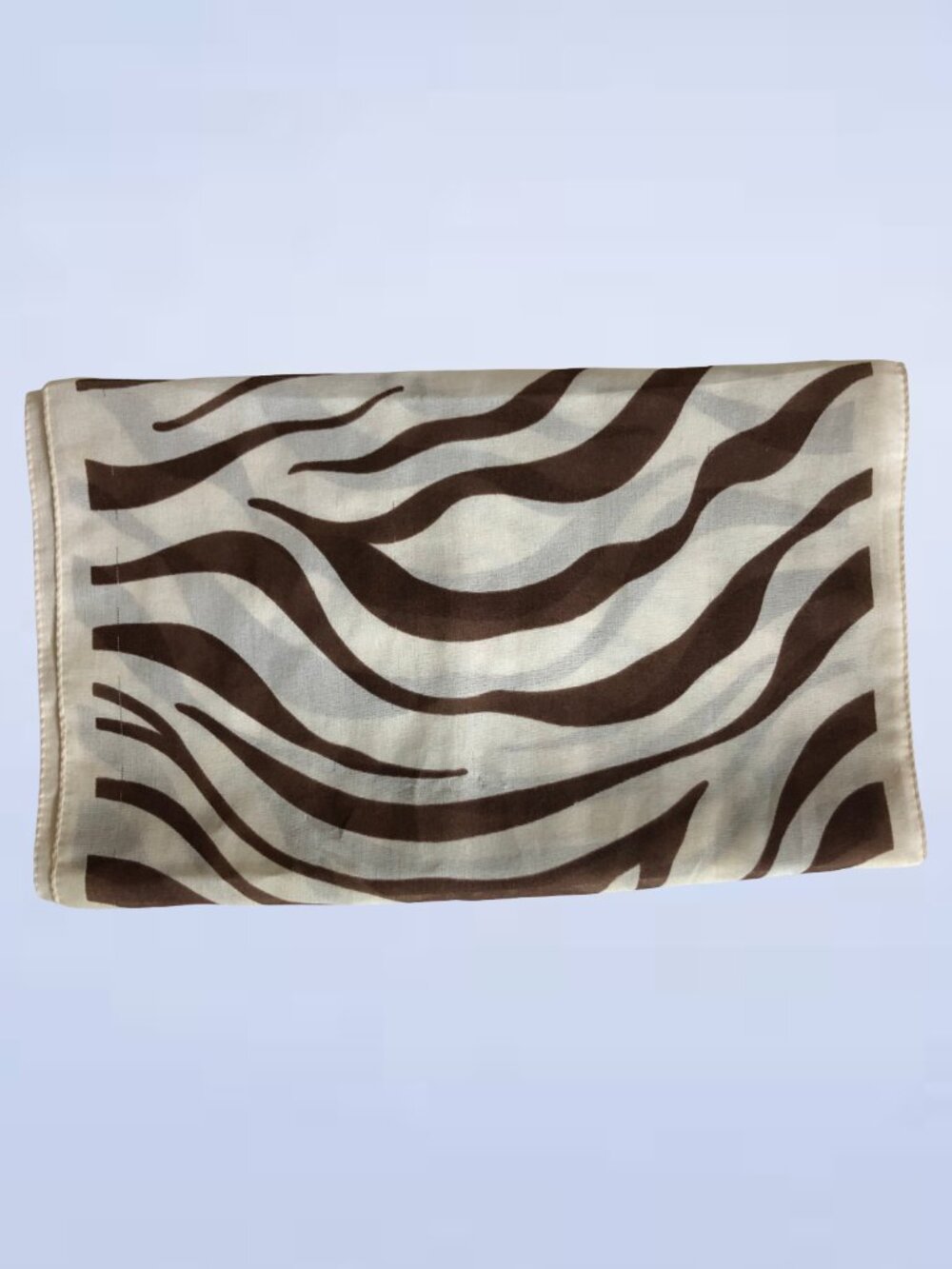 Beige & Brown Animal Print Scarf | Tiger Stripe Wrap